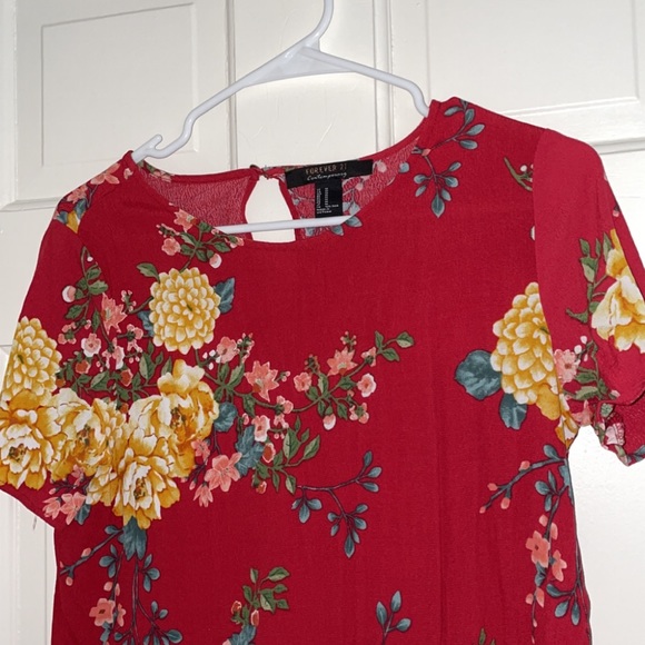 3 for $15 Forever 21 Red Floral Dress - Picture 8 of 8